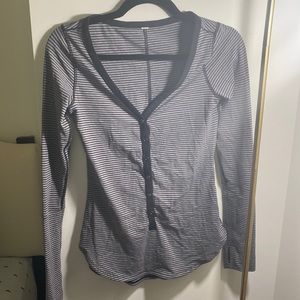 vintage lululemon long sleeve striped Hensley sz 4